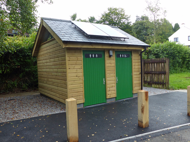 New public toilets at Exford - August 2016
